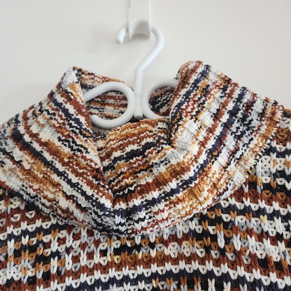 Tribal Patterned Cowl Neck Sweater - Picture 3 of 5